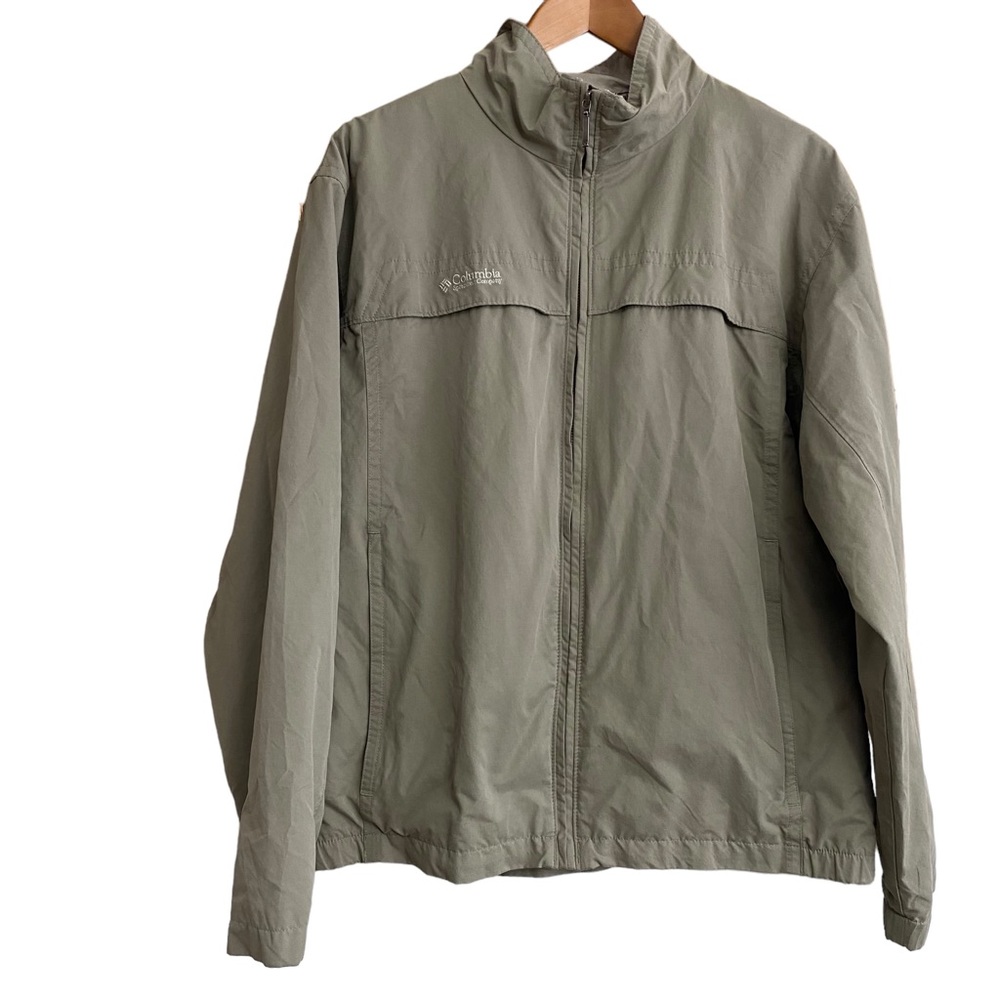 MENS COLUMBIA FULL ZIP VENTED JACKET 5 Pockets Excellent Condition Large